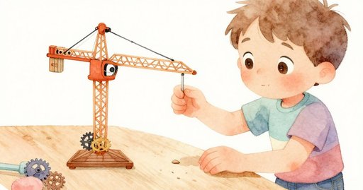 Milo Beside the Stalled Crane