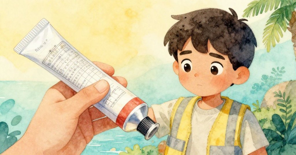 馬特奧正專注地把玩印有建築藍圖的管子，藍圖上有微小文字和數字，背景隱約呈現翻修現場的歷史感。