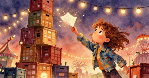 Lena on the Rusty Footbridge