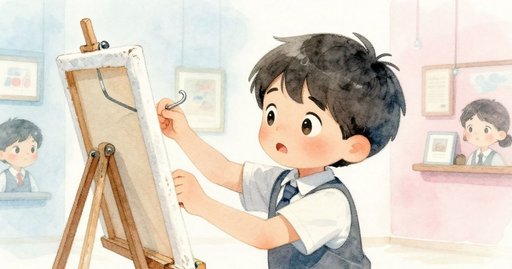 Kai and the Tilted Canvas