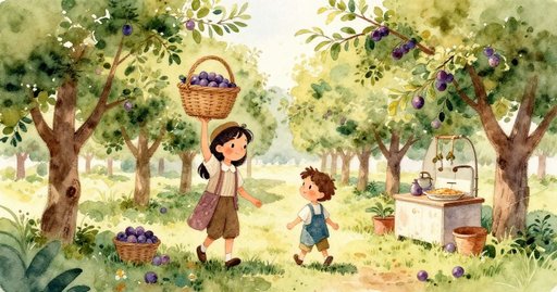 Maya Under the Plum Row