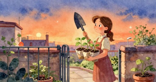 Carla Under Evening Lights