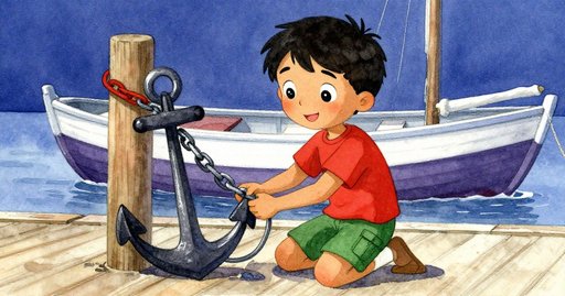 Kian Beside the Rocking Rowboat