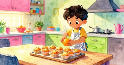 Muffins in the Evening Kitchen