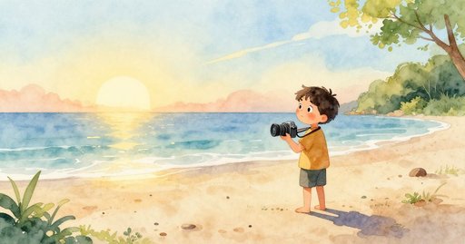 Camera Splash at Sunrise