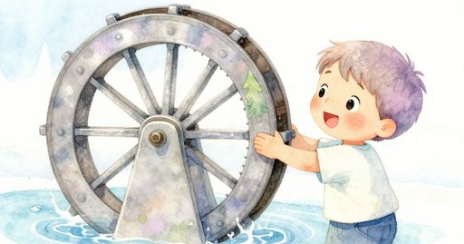 Wheel by the Riverbank