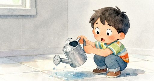 Lantern on Wet Tiles