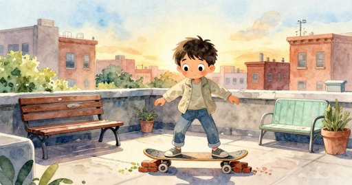 Rooftop Before Nightfall