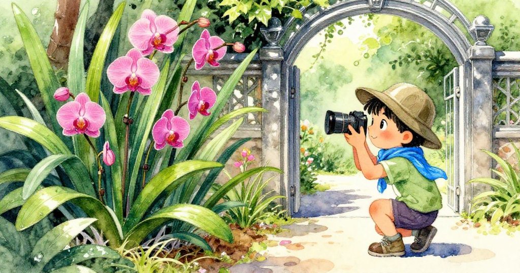 最後Leo在蘆葦後發現鮮花蘭，溫柔拍攝，臉上流露堅定與慰藉，象徵探索之旅成功收獲。