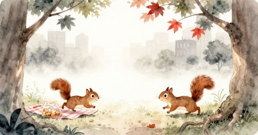 Squirrel Beneath Midday Leaves