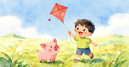 Pig and the Kite