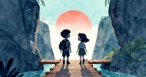 Milo at the Wooden Bridge