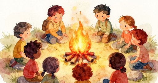 Leo Near the Evening Fire