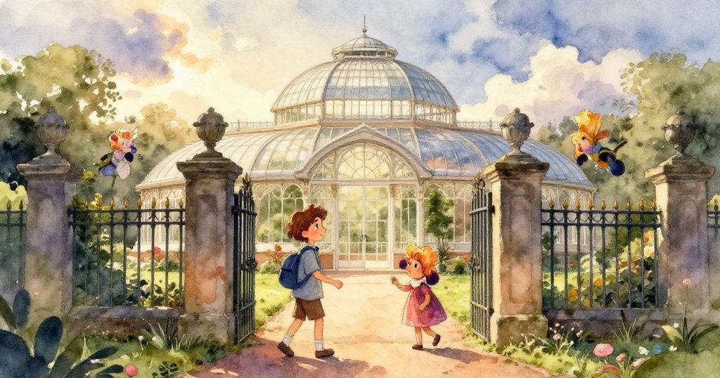 Iris張開的素描本上滴下水珠，模糊蕨葉在背景成水下幻境，細膩紋理展現夢幻與神秘之美。