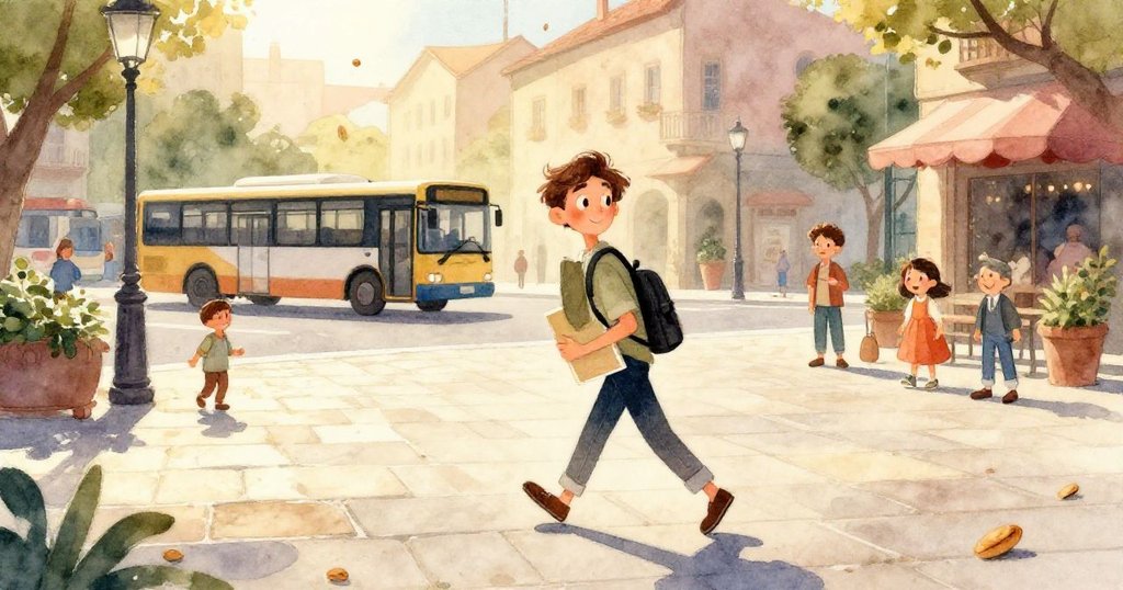 馬可專注展示摺疊的文件夾,夾著鮮紅標題頁與素描,細節明顯,充滿創作熱情