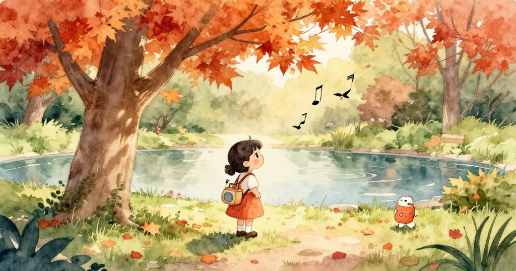 水面下透過透明波紋展現樹葉倒影與鴨子剪影，營造出奇幻靜謐的水下景象，呈現自然之美與神秘感。