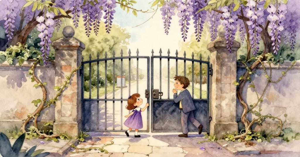 Mina 用力觸摸古老木門上清晰木紋,細膩光影映襯歷史痕跡,展現探索古蹟時的專注情懷。