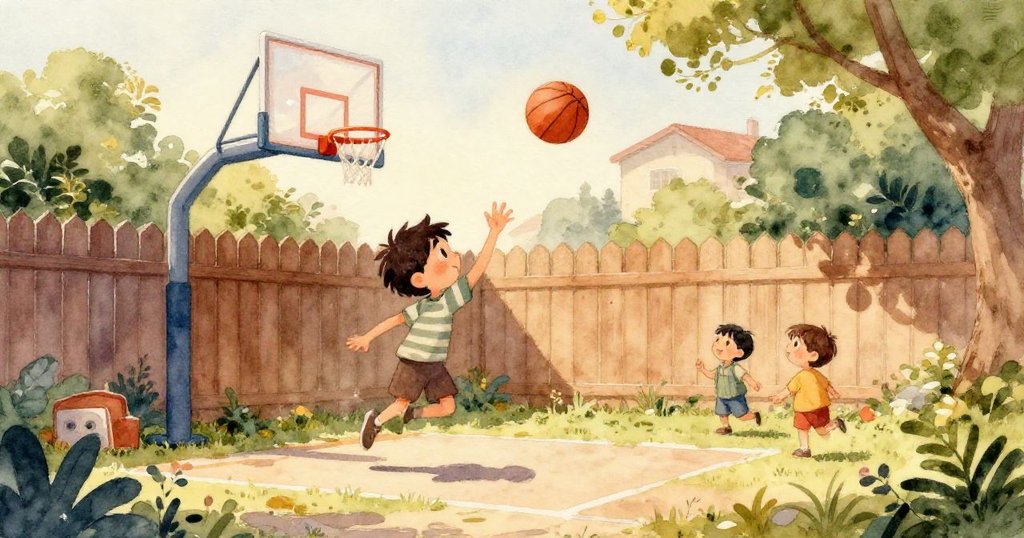 小貓從矮灌木中探出頭，好奇凝視著覆滿泥巴卻閃亮的球，場景柔和且充滿神秘感。