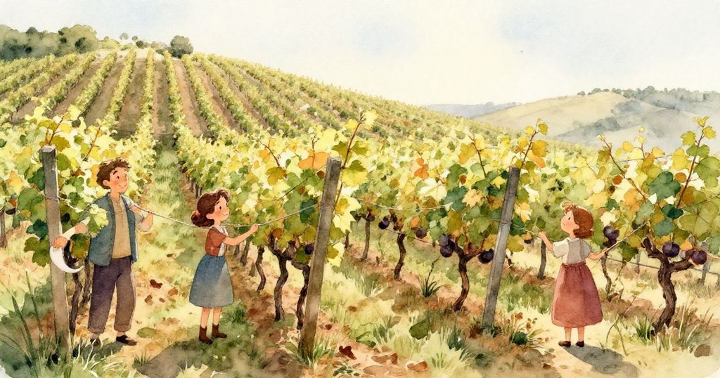 瑪拉專注地按壓老舊木門，她的雙手正努力用力推開，細節展現藤蔓與初綻白花，神情堅定充滿期盼。