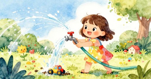 The Cat and the Sudden Splash