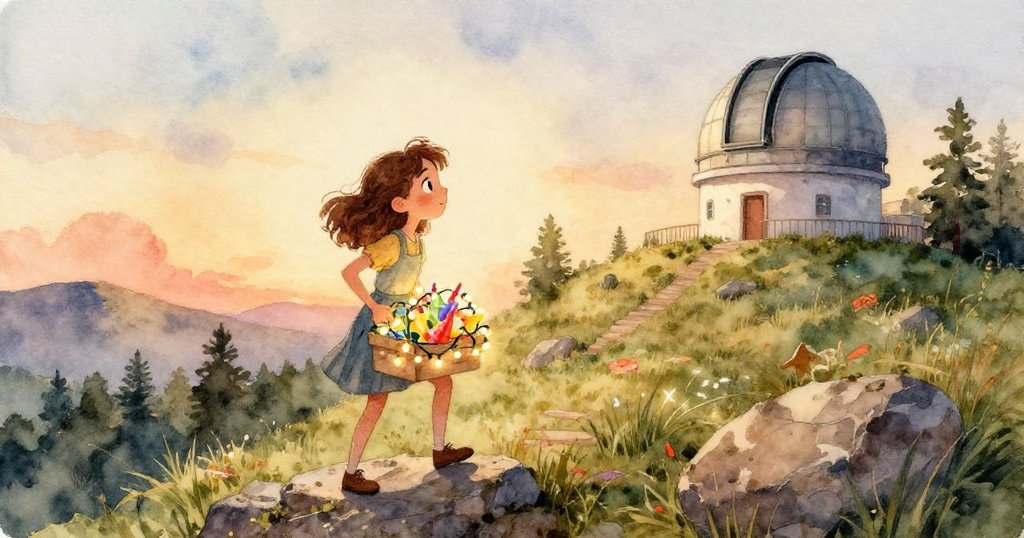 諾拉在石子路上手中羊毛手套滑落，口哨散落一地，鏡頭特寫她驚訝而專注的表情與粗糙碎石質感。