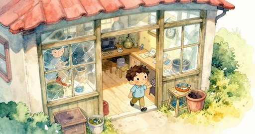 The Slide Beneath the Birdhouse