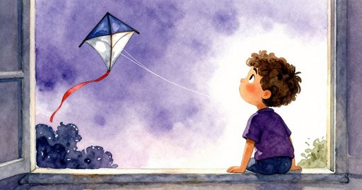 Paper Caught by the Kite