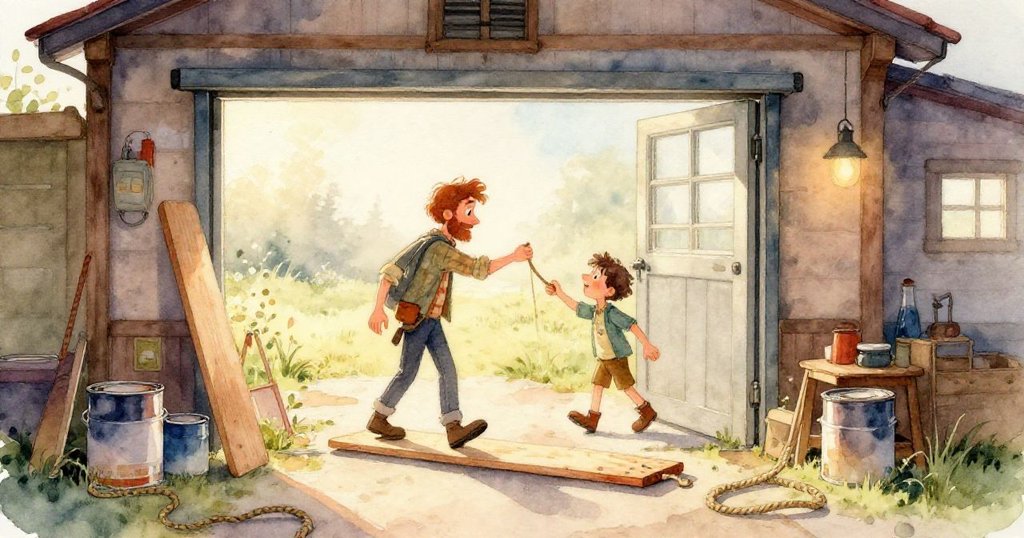 山姆發現盒子打開滾出金屬輪，輪子旋轉搖晃，罐頭輕輕滾動，場面充滿意外與驚喜。