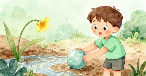 Ball and the Sudden Spring