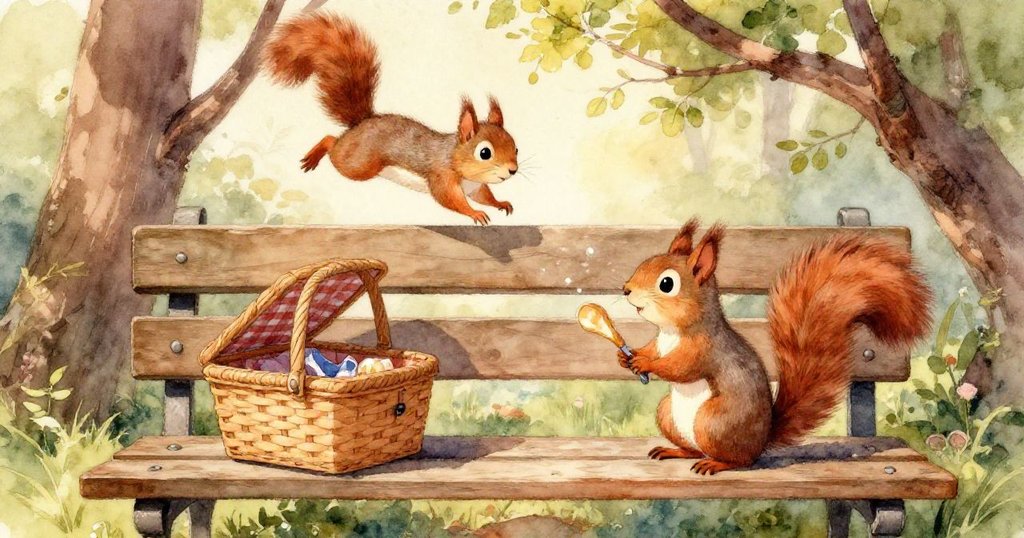 Nutty作業中見證糖果灑落，色彩鮮豔糖果反射在光亮塑膠杯及木質表面，情節緊張發展中。