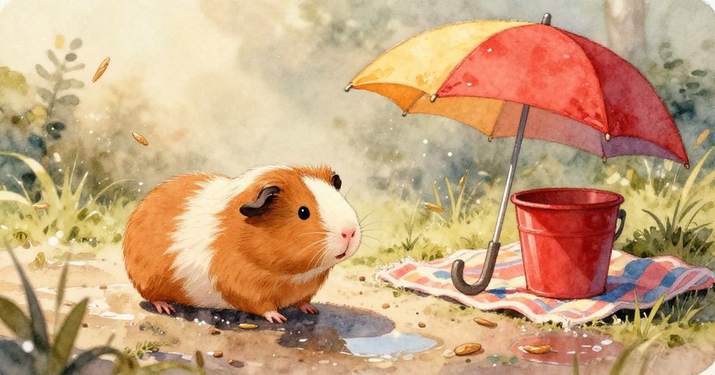 透過動物視角觀察,紅桶中蔬菜與濕沙上星魚顯大,細膩砂粒流動,展現Pepper環境與冒險感。