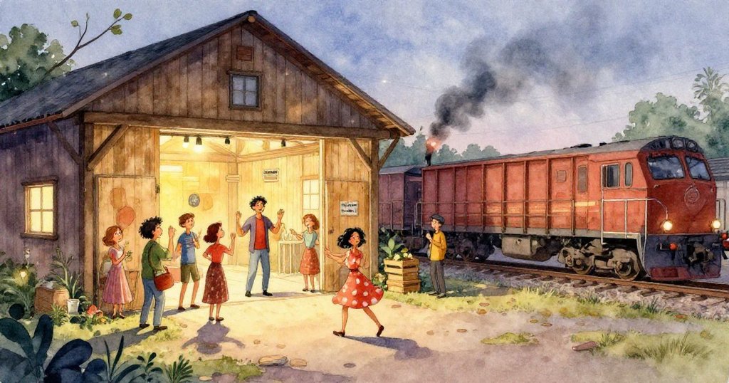 基蘭的手正用鋼棒撬動斑駁生銹的鐵鏈,金屬質感與銹跡細節清晰,充滿挑戰與緊張。