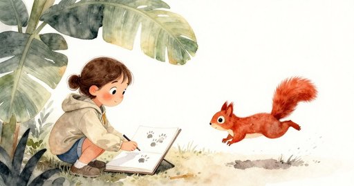 Paw Prints in the Fern House