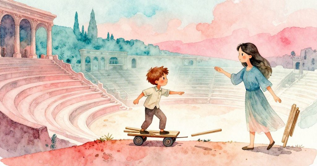 Leo與Maris奮力克服車輪卡住的障礙，層次分明展現動態與緊張，冒險氣氛逐漸升溫。