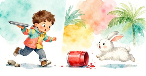 Rabbit and the Spilled Paint