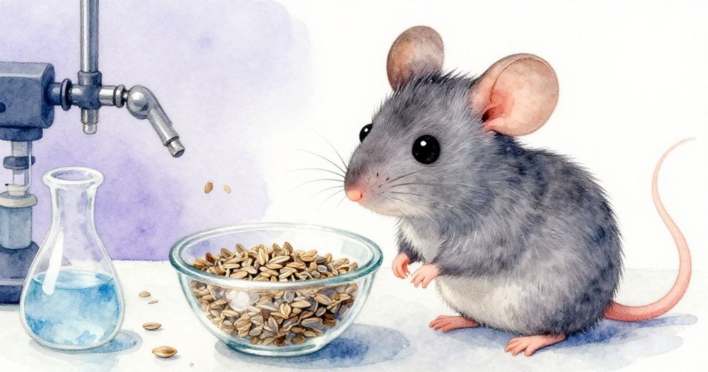 在實驗室工作台上,Milo的眼神充滿好奇,近距離注視裝滿種子的玻璃碗,臉上表露出期待與興奮。