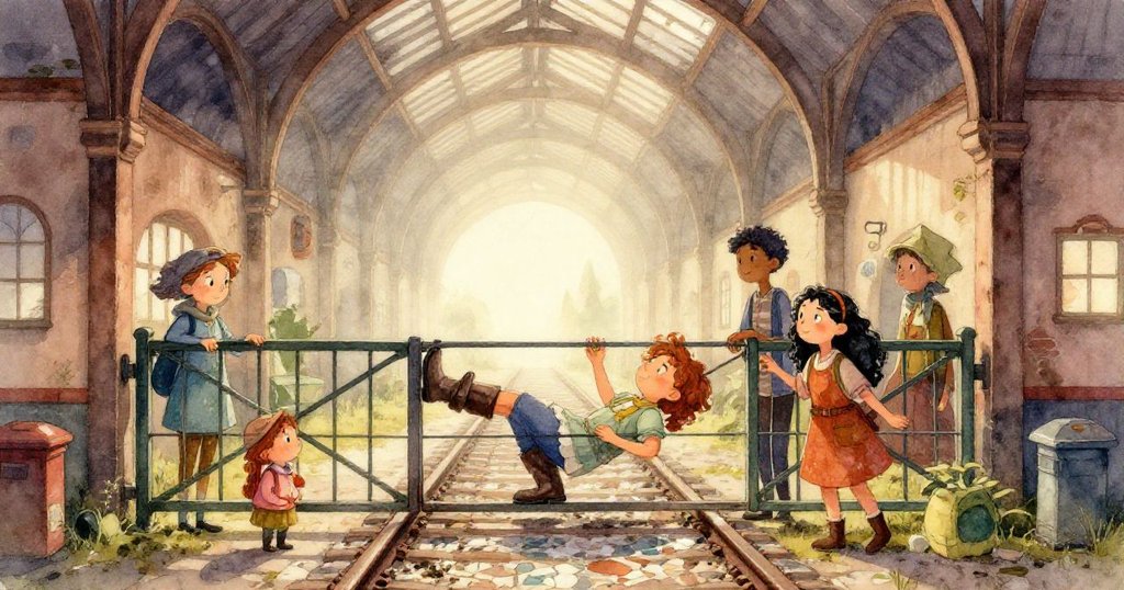 回聲脈衝沿金屬拱肋穿梭，畫面經過魚眼鏡頭扭曲，營造出奇幻與神秘的光影效果。