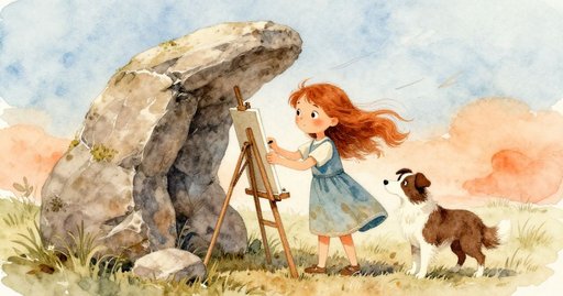 The Green Ribbon on the Canvas