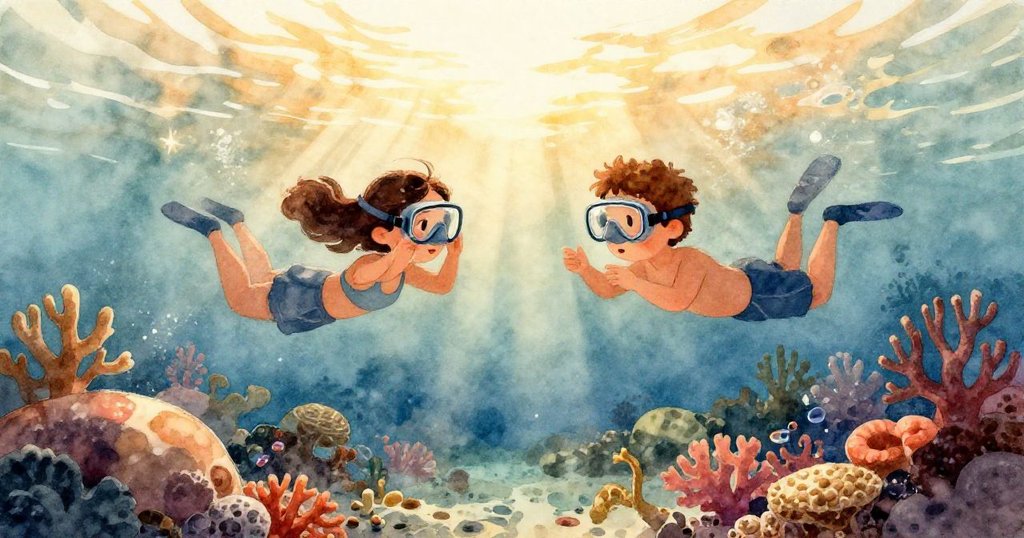 Luca 的攝影機上呈現細緻質感，章魚觸手輕拂鏡頭，展現出海底世界微妙且奇妙的細節。