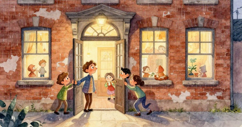 米洛伸手輕觸精緻紅鳥紙燈籠,特寫展現紙質紋理與柔和光芒,流露出溫柔與好奇情感。