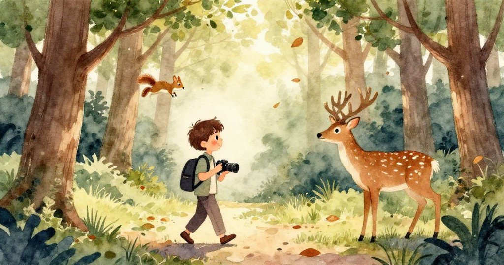 大禿鷹從低角度優雅降落，輕觸纏綿藤蔓，背景落葉飄散營造故事緊湊高潮場景。