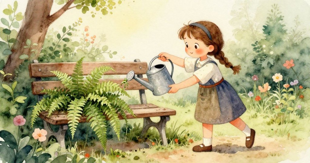 知更鳥展翅起飛碰動風鈴,連帶掉落未熟番茄,形成自然連鎖反應,情節充滿戲劇性。