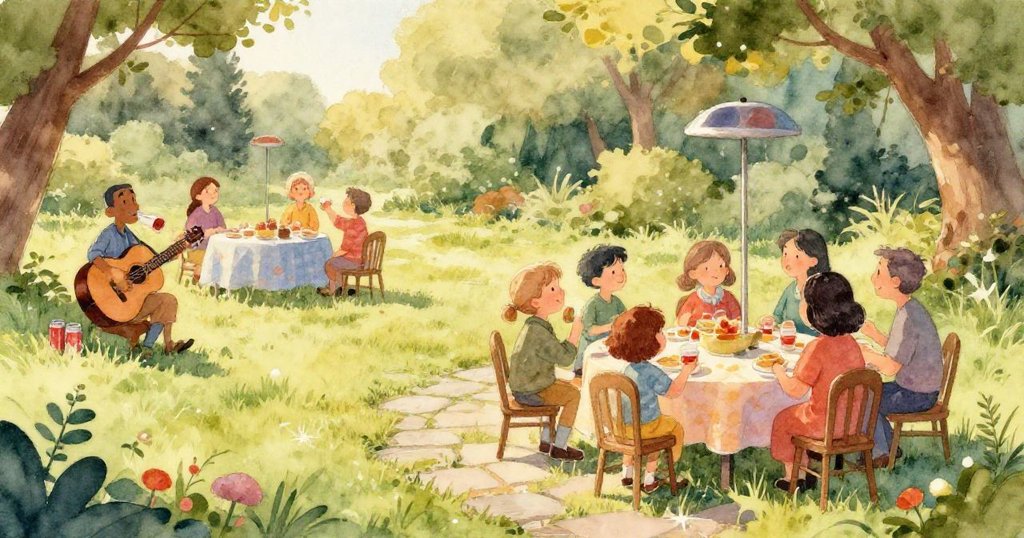 小灰好奇凝視盤中蘋果,透明塑膠蓋映出閃亮果片,木板上散落餅屑,質感細膩溫暖。