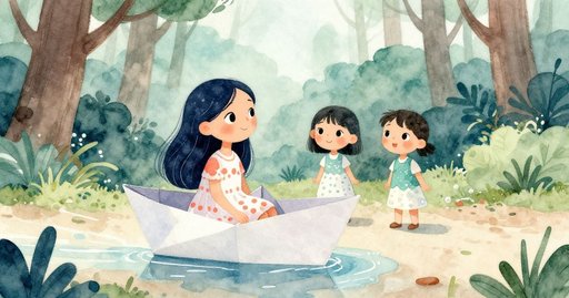 The Floating Paper Boat