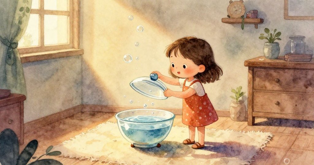 玻璃杯水下世界中,小魚急速追逐著漂浮的食物碎屑,水光柔和,新魚形閃電般帶來驚喜,呈現夢幻動態。