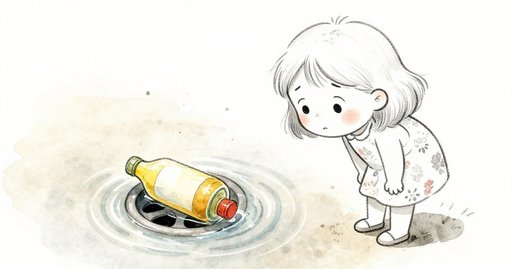 Bottle Into the Drain