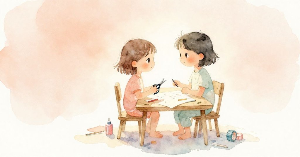 Mila在溫暖晨光下坐在桌前，用心操作工具，背景充滿柔和色調與明亮光影，充滿期待與創造感。