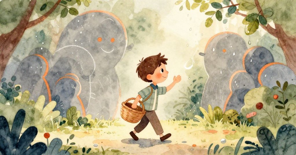 樹葉滴水與粉筆塵在水面上形成漩渦,自然光中展現柔美畫面,充滿詩意氣息。