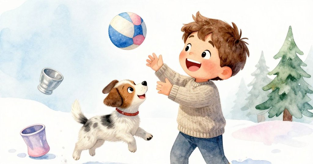 Liam大笑著抱起Patch，彩球彈跳、杯子搖晃，房內氛圍充滿溫暖和幽默，展現故事高潮後的喜悅