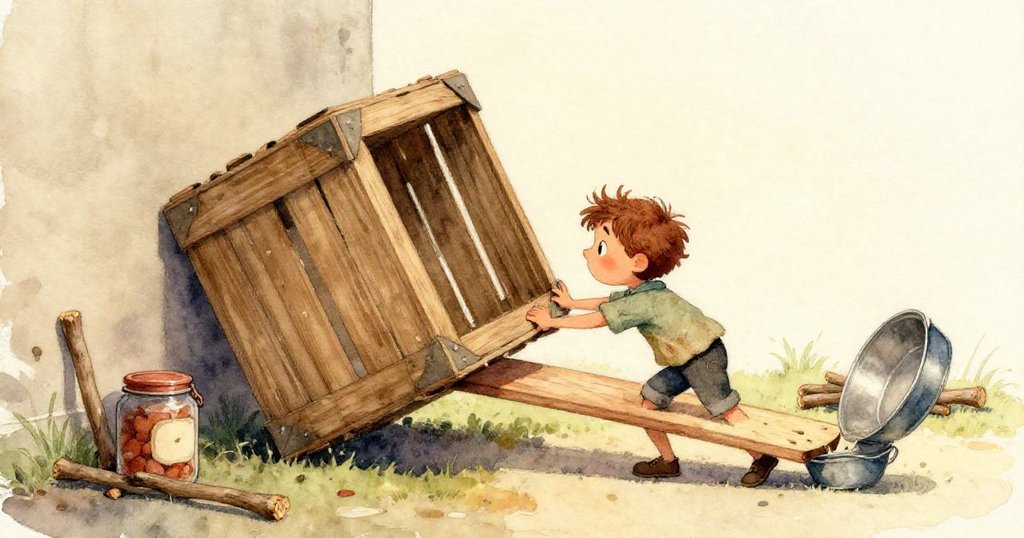 從高處俯瞰，石頭與泥土在雨中奔流，寧靜湖面映出自然力量，展現故事發展的轉折點。